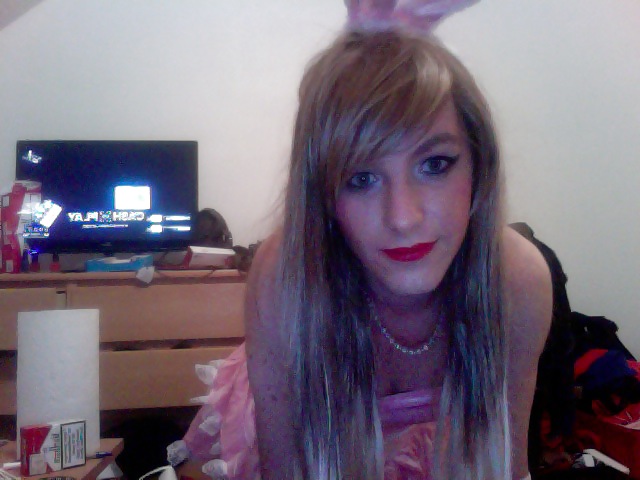As blonde in bunny outfit #35955900