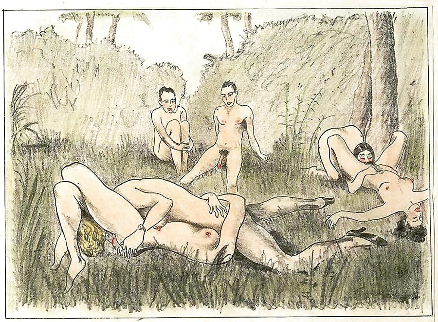 Vintage Erotic Drawings 7 #28502837