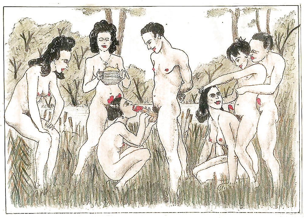 Vintage Erotic Drawings 7 #28502932