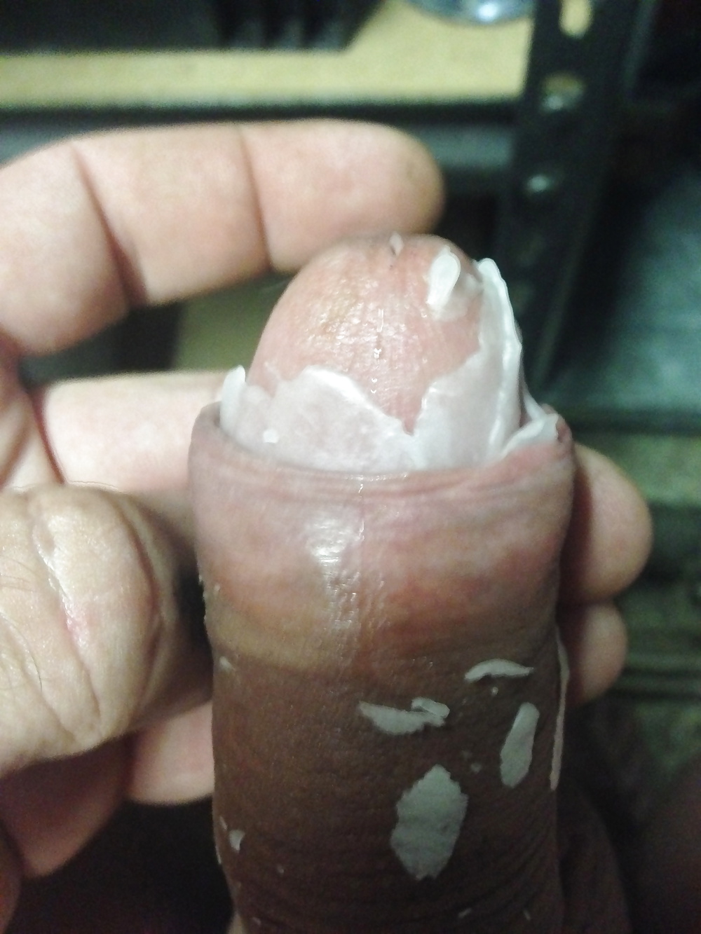 Pouring hot candle wax on my cock. #26653773