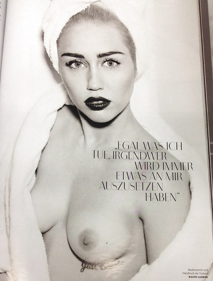 Miley Cyrus nude for German Vogue Magazine #26731136