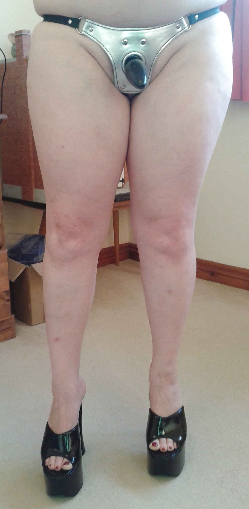 Black platform mules and strap-on #33272482