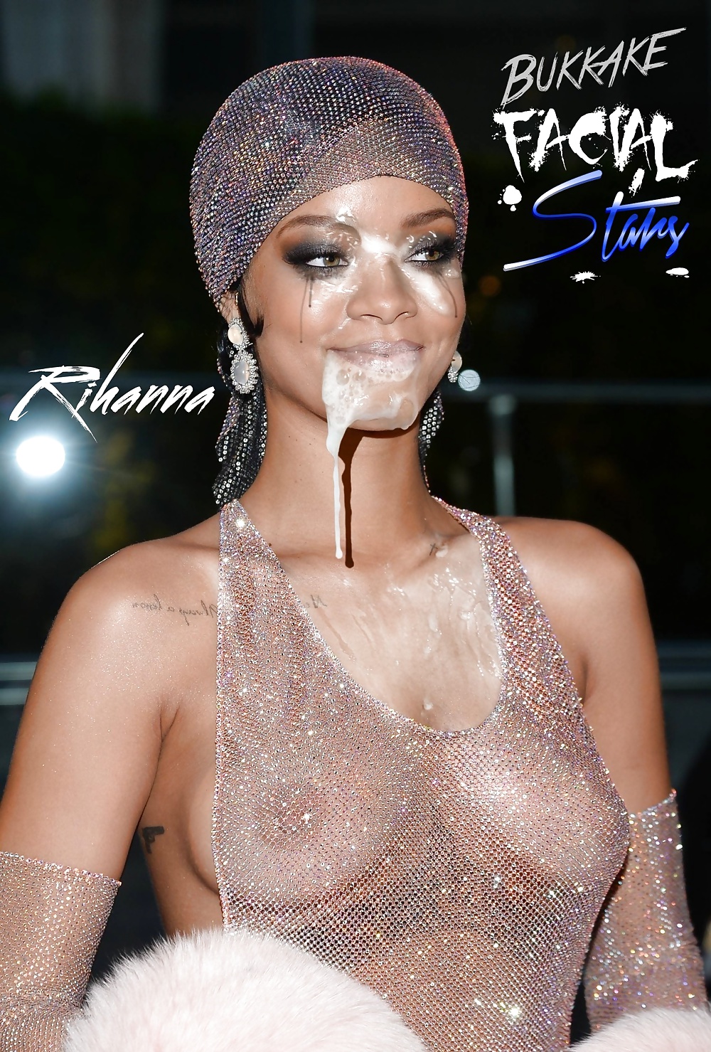 Rihanna - divertimento bukkake #39794591