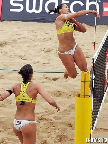 Liliana Fernandez Beach-Volleyball-Spieler Mit Einem Riesigen Arsch #32378392