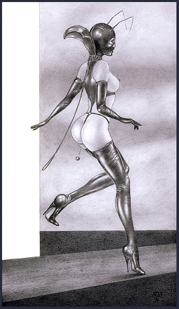 Bizarr B & W Latex Kunst #39240312