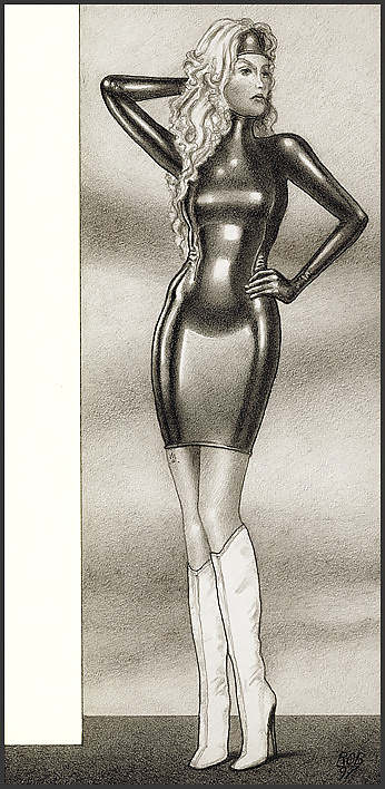 Bizarre B&W Latex Art #39240369