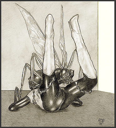 Bizarre B&W Latex Art #39240448