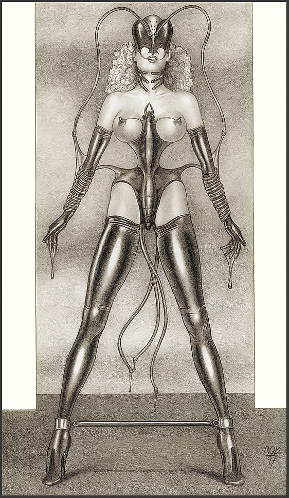 Bizarre B&W Latex Art #39240501