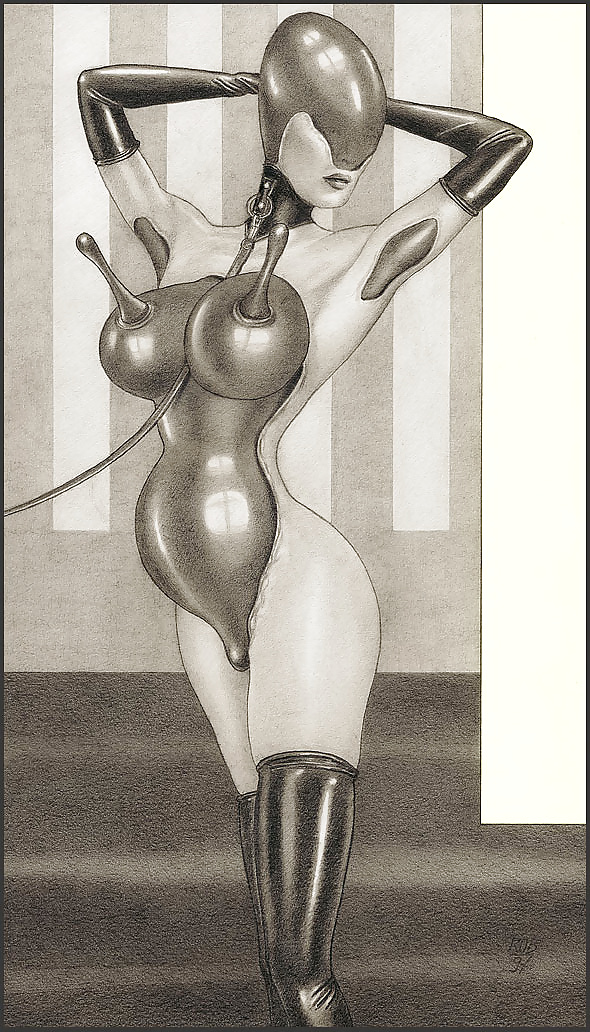 Bizarre B&W Latex Art #39240512