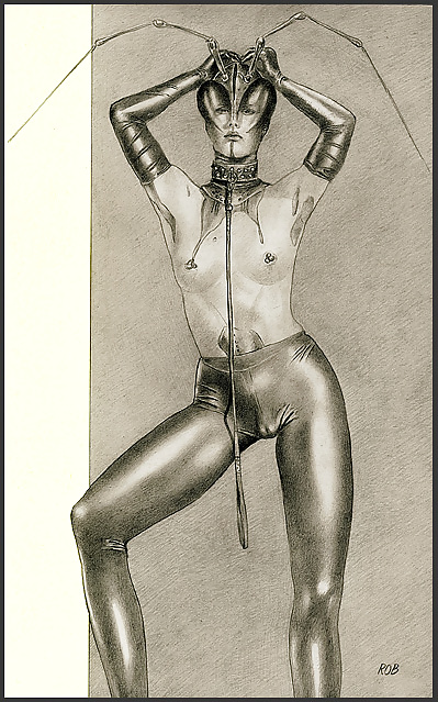 Bizarre B&W Latex Art #39240539