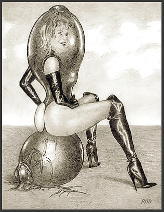 Bizarre B&W Latex Art #39240544