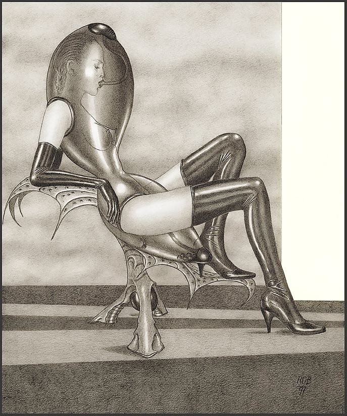 Bizarre B&W Latex Art #39240640