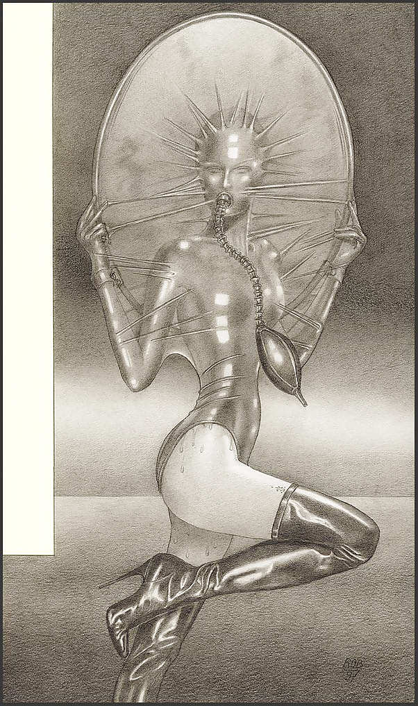 Bizarre B&W Latex Art #39240699