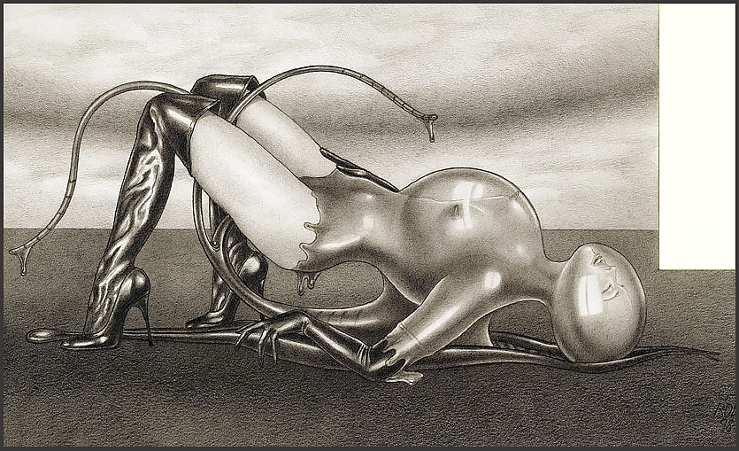 Bizarre B&W Latex Art #39240721