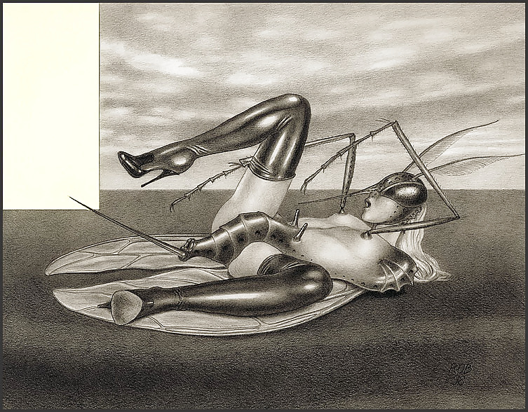 Bizarre B&W Latex Art #39240763