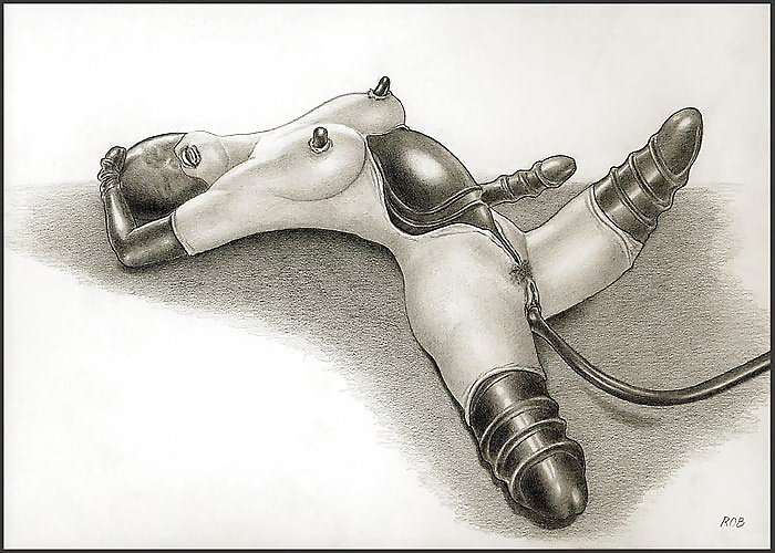 Bizarre B&W Latex Art #39240828