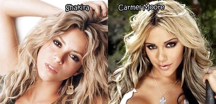 Pornstars and their famous celebs counterparts #24710140
