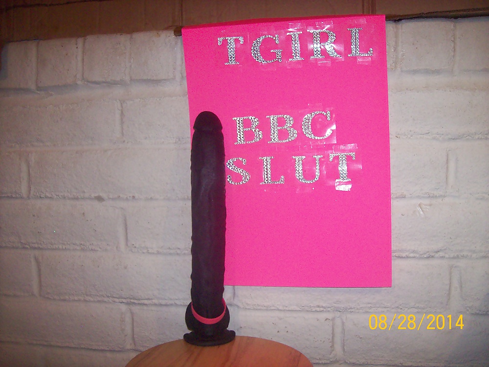 Tgirl BBC slut teases Bruce's BBC rock hard for cum #32723529