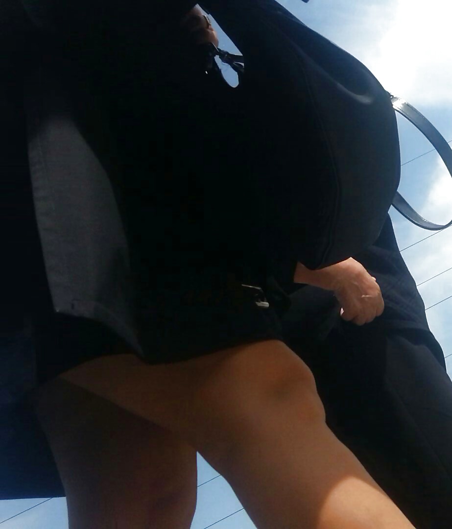 Spy mini skirt mature romanian #27368852