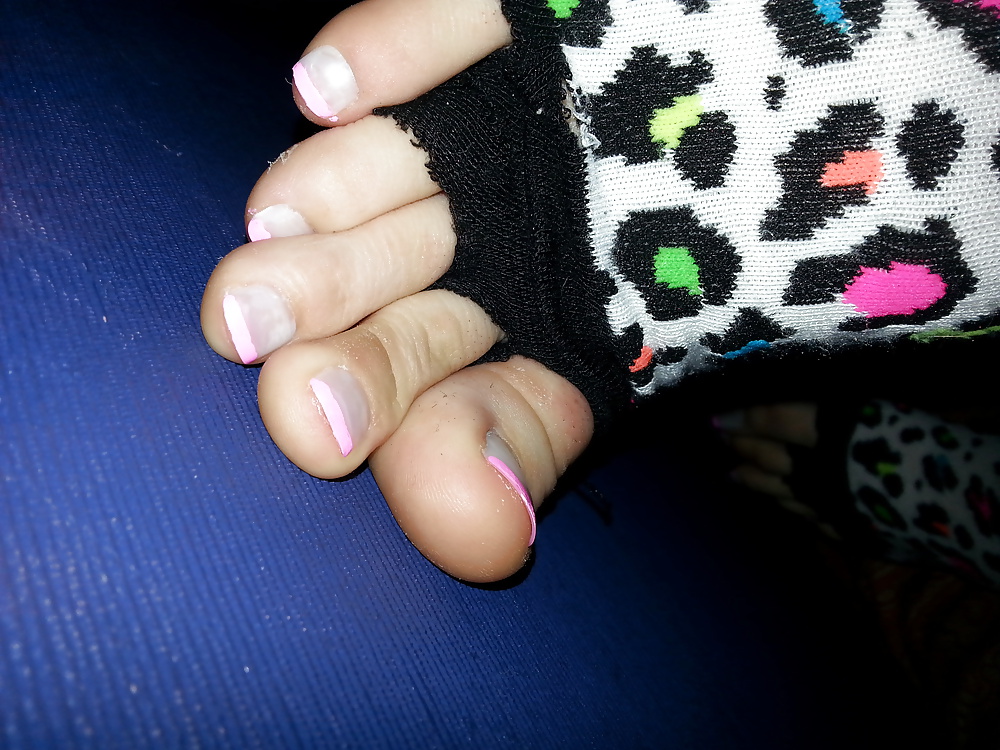 Sexy soles and long toes in socks and nylons #34235777