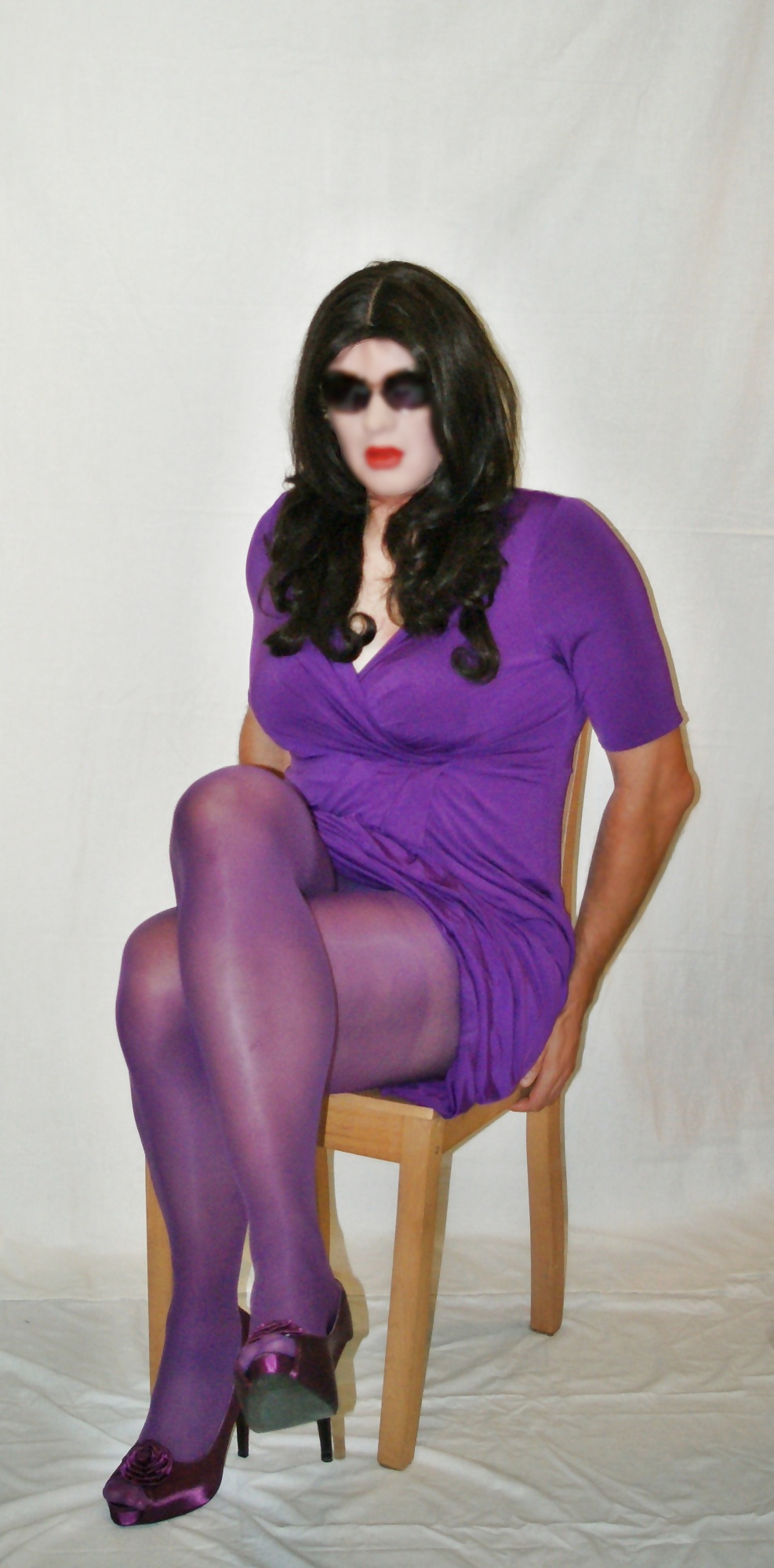 Violet Dress and pantyhose #41060024
