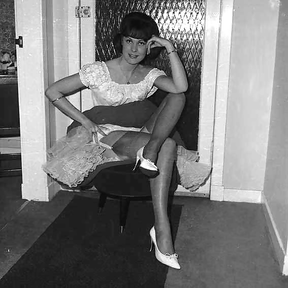 English ladies display legs 1960s #32107337
