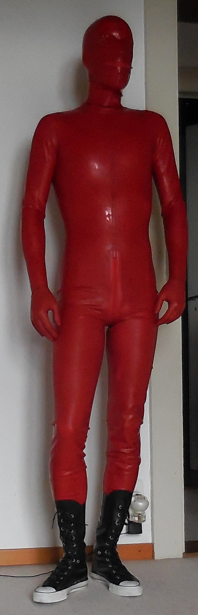Latex catsuit and latex converse #30552421