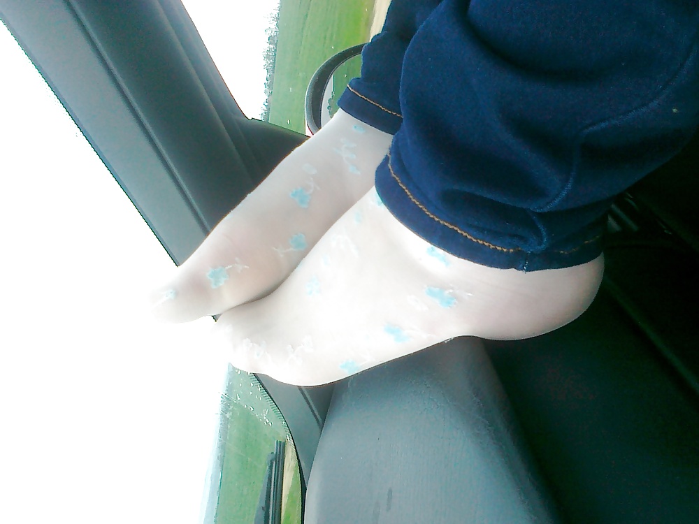 Gf white nylon sock #29134783