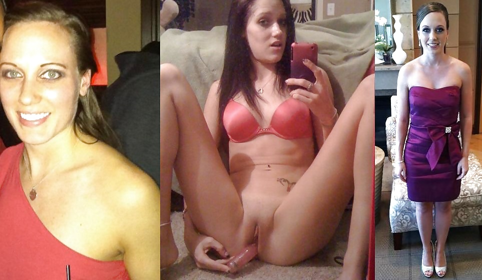 Exposed Slut Wives - Before and After 204 #40268474