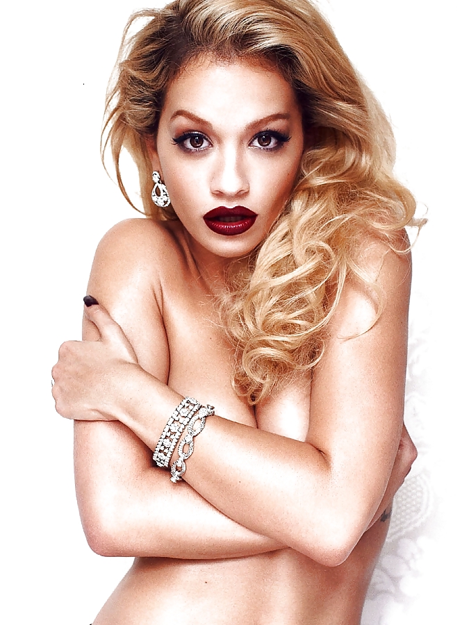 Rita Ora Covered Topless in GQ UK August 2013 #37691062
