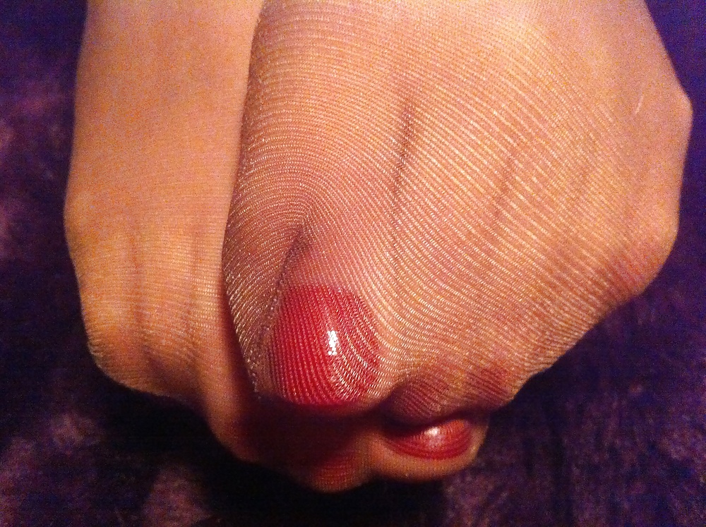 Red toes and nylons #35474732