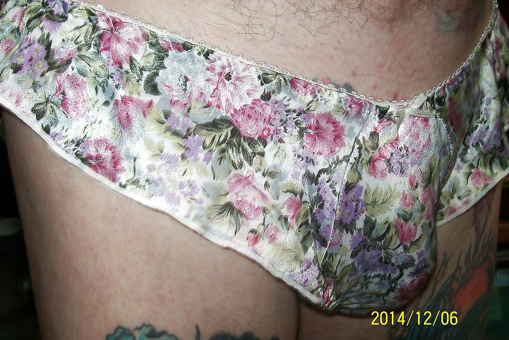 Satin floral flutter panties #39222351
