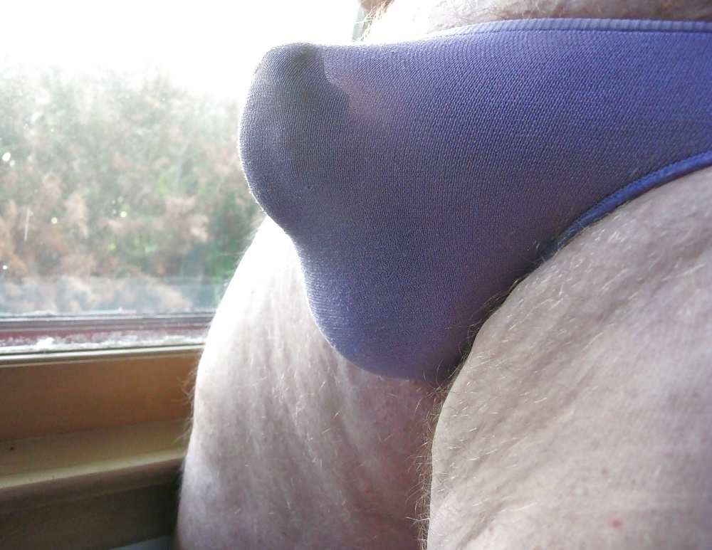 Purple Panty in front of the window #29840369
