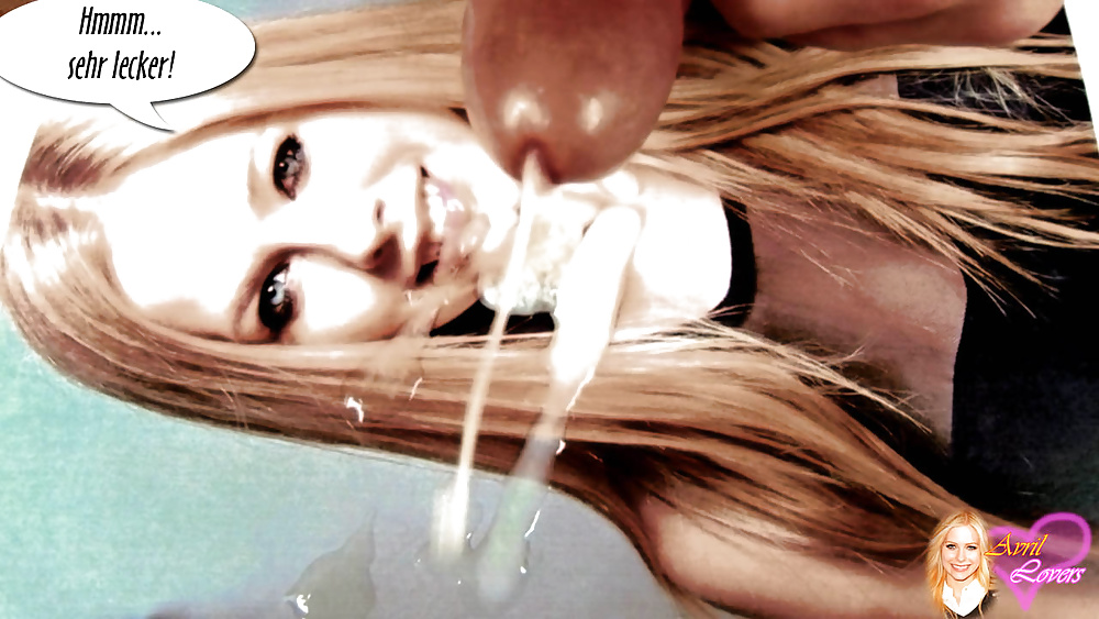 A lot of sperm on Avril's face #27031306