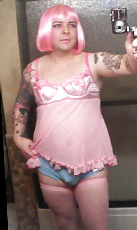 Pink-erotica sissyboy cross dresser pink moppet
 #28753668