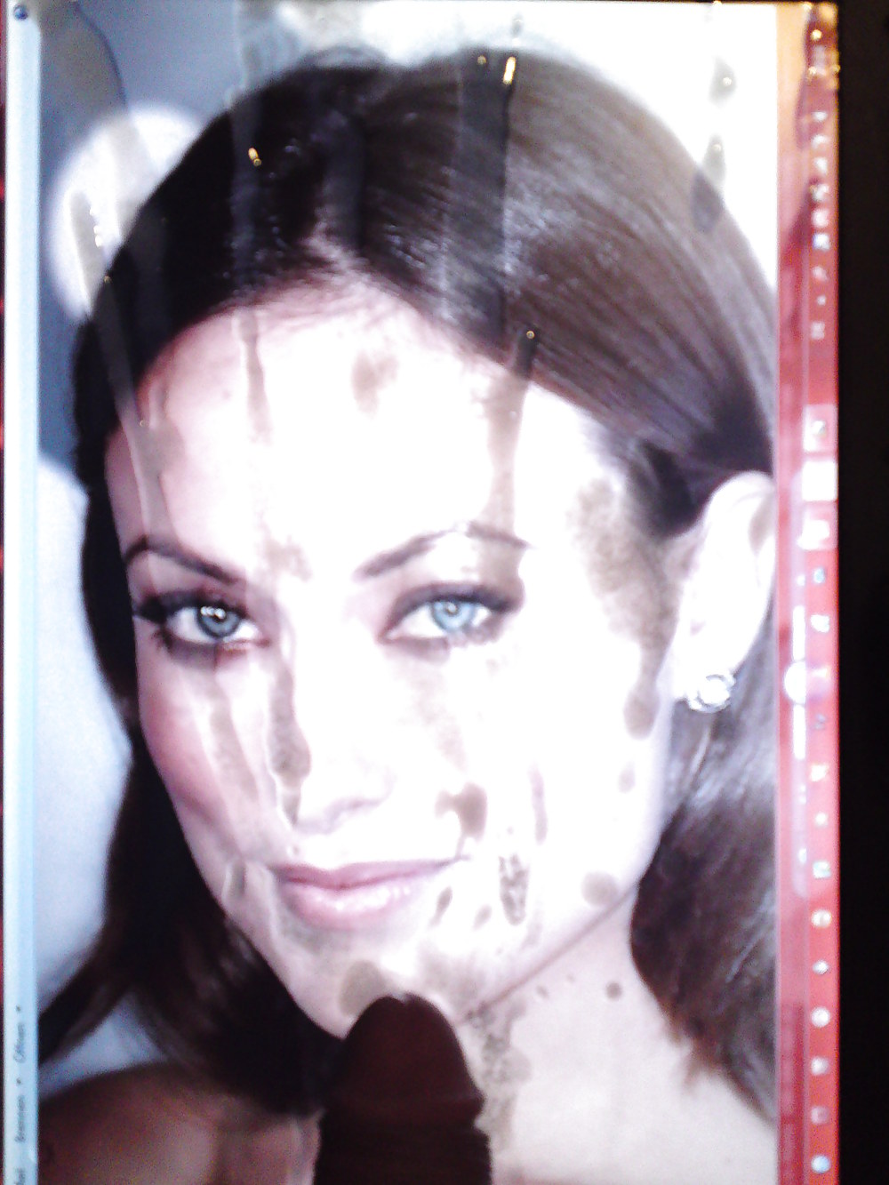 OLIVIA WILDE gets a huge Facialshot #33272334