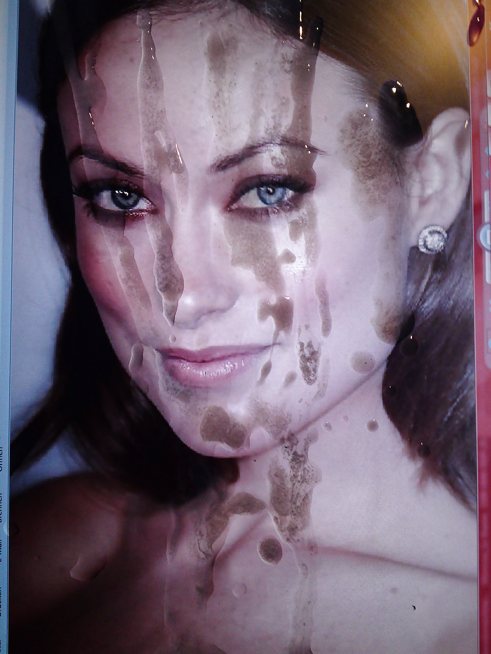 OLIVIA WILDE gets a huge Facialshot #33272343