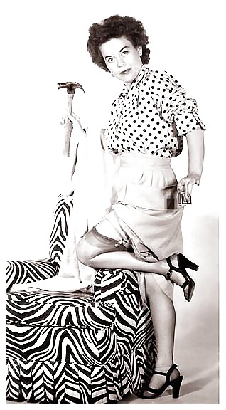 Vintage Single Mädchen In B & W #24888424