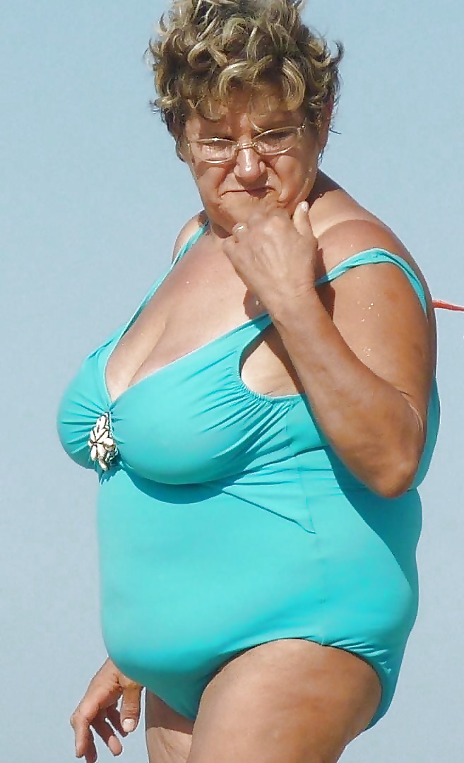 Omas,grannies at the beach  #25471674