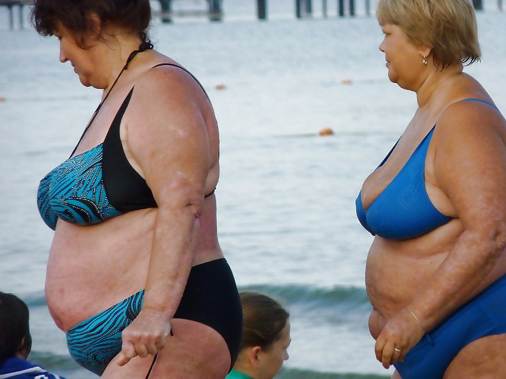 Omas,grannies at the beach  #25471723