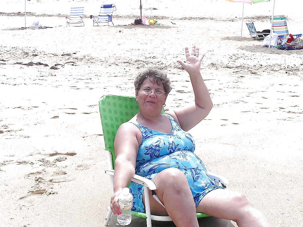 Omas,grannies at the beach  #25471787