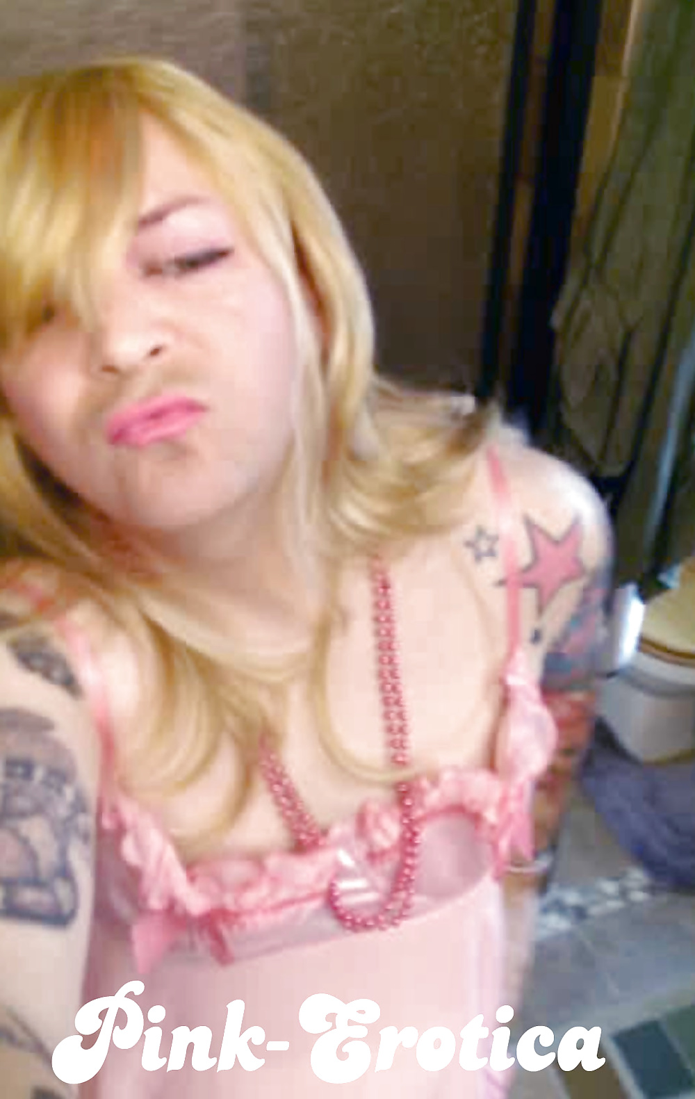 Pink-Erotica Cross Dresser Blonde Babydoll #32478373