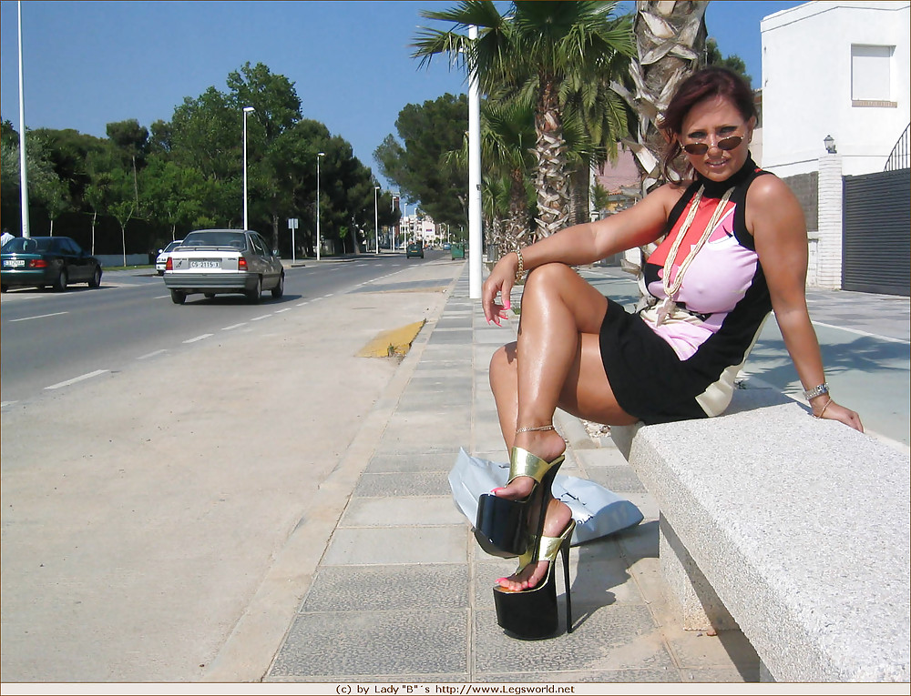 Lady b amazing super high heel platform thong sandals 
 #36755615