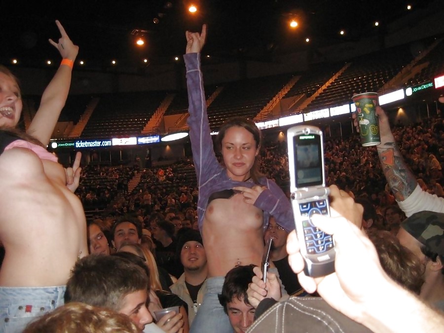 Flashing Tits at Concert #34894228