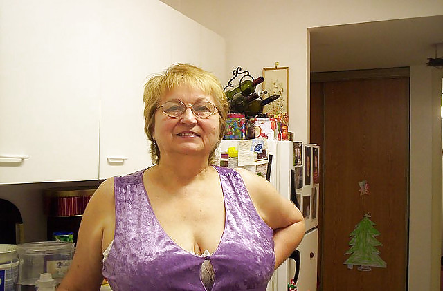 Granny Cleavage tits #23492403