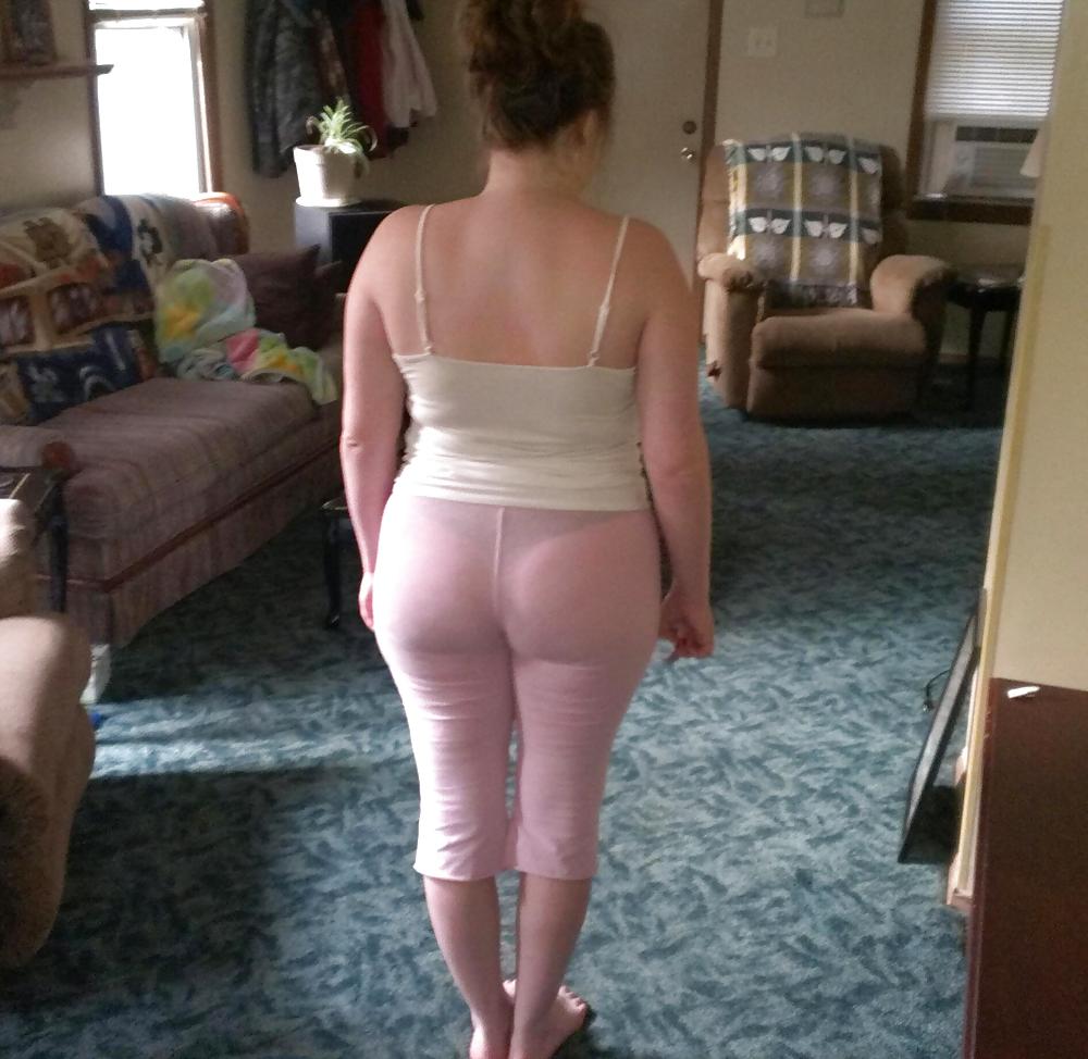 Teen gf's booty yoga pants vpl #36175888