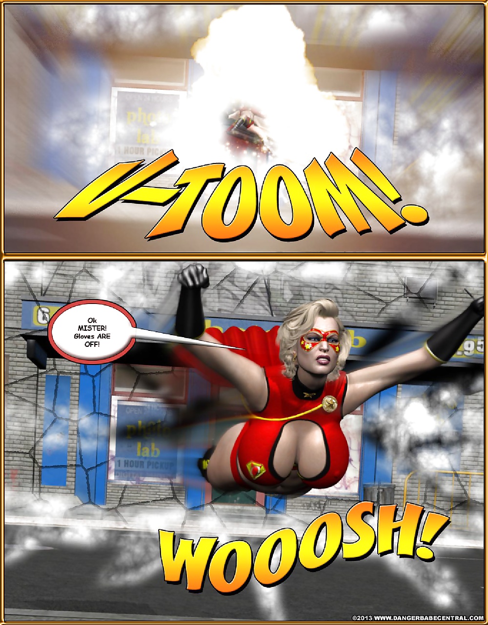 Cartone animato - supereroina 5
 #31856406