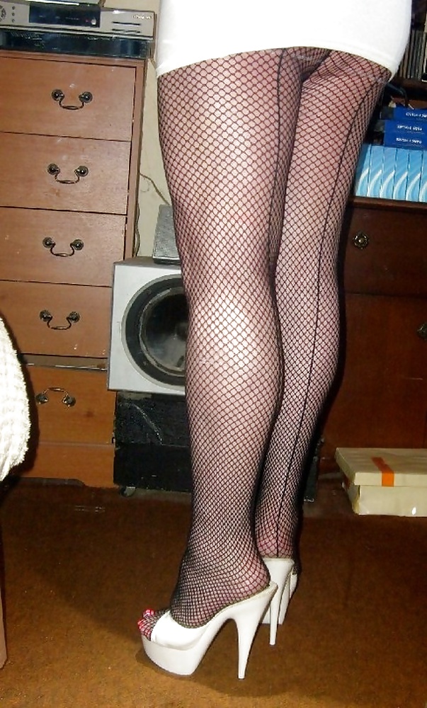 Mature lady - leg fetish pantyhose with backseam #32360497
