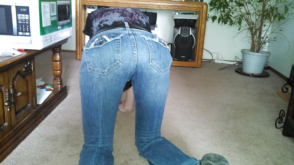 My hot as hell wife in tight ass jeans. #26722258