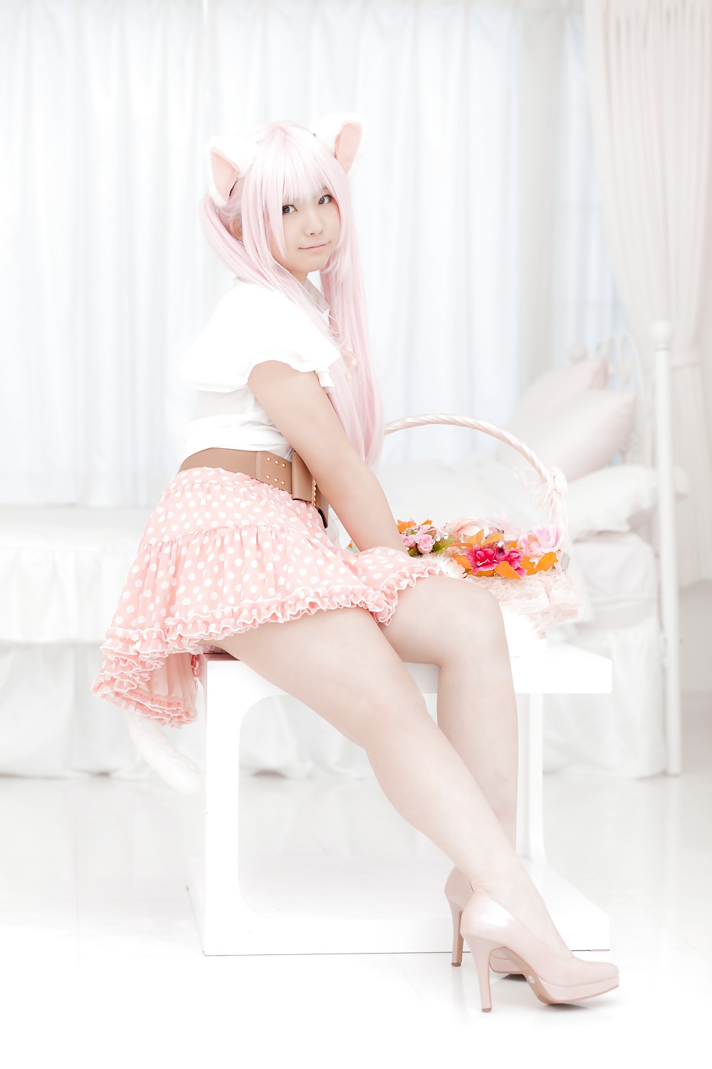 Asian Cosplay in White #26558775